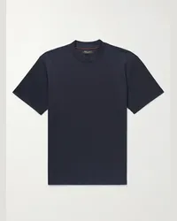 Loro Piana T-shirt in jersey di cotone Blu