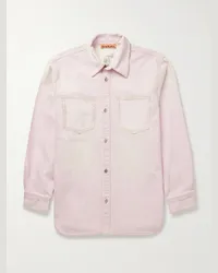 Acne Studios Camicia in denim effetto consumato Karto U Traffic Rosa