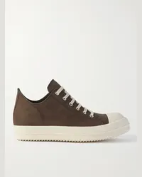 Rick Owens Sneakers in nubuck Marrone