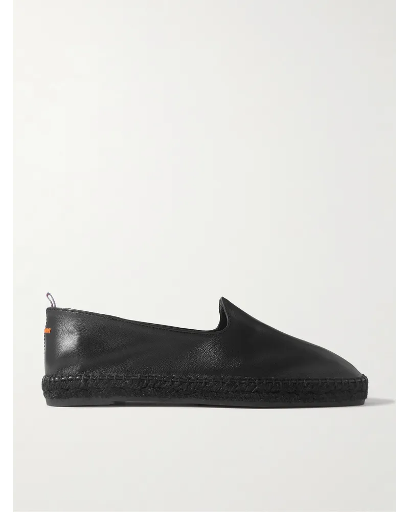 Castañer Espadrillas in pelle Jake Nero