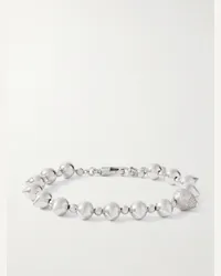 Givenchy Bracciale mini in metallo argentato G Stud Argento