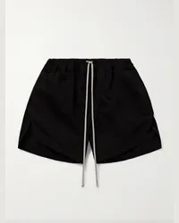 DRKSHDW by Rick Owens Shorts a gamba dritta in twill di cotone con coulisse Phleg Nero