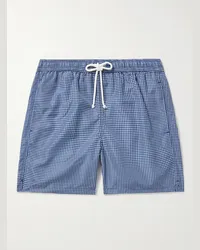 Anderson & Sheppard Shorts da mare medi a gamba dritta floreali Blu