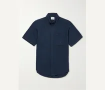 Camicia di lino con collo button-down Arne
