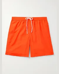 Anderson & Sheppard Shorts da mare medi a gamba dritta Arancione