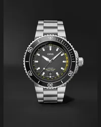 ORIS Orologio automatico 45,8 mm in acciaio inossidabile Aquis Depth Gauge, N. rif. 01 733 7755 4154-Set MB Nero