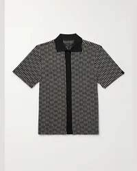 Rag & Bone Camicia in misto cotone a righe Payton Nero