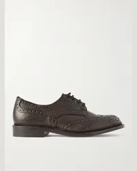 Tricker's Brogue in pelle pieno fiore Bourton Marrone