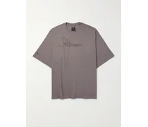Champion T-shirt oversize in jersey di cotone con logo ricamato Tommy