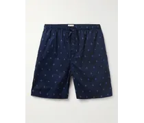 Shorts da pigiama in popeline di cotone stampato Nelson 98