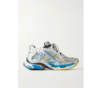 Sneakers in gomma e mesh effetto consumato Runner