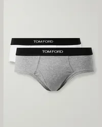 Tom Ford Confezione da due slip in cotone stretch Multicolore