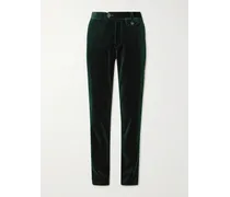 Pantaloni slim-fit in velluto di cotone Fishtail