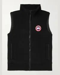 Canada Goose Gilet in pile di misto lana riciclata con logo applicato Mersey Nero