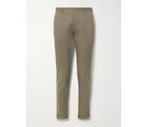 Pantaloni slim-fit in twill di misto cotone