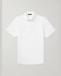 Loro Piana Polo in cotone piqué Bianco