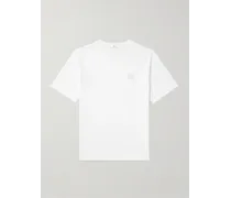 MR P. T-shirt in jersey di cotone biologico e riciclato con logo applicato Bianco