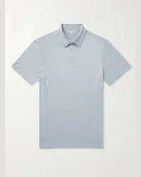 Onia Polo in jersey stretch Everyday Blu