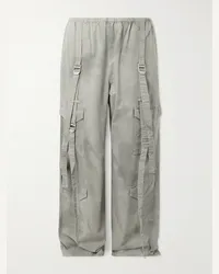 Acne Studios Pantaloni cargo a gamba larga in twill di cotone biologico Probero Grigio