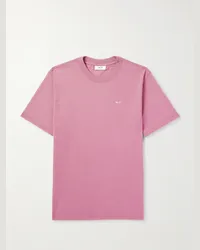 NN 07 T-shirt in jersey di cotone Pima con logo ricamato Adam 3209 Rosa