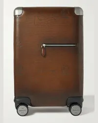 Berluti Trolley in pelle Venezia Formula 1005 Scritto Marrone