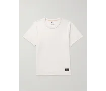 T-shirt in jersey di cotone con logo applicato Life