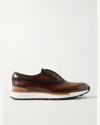 Berluti Sneakers in pelle Venezia Fast Track Marrone