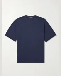 Loro Piana T-shirt in cotone Bay Blu