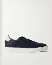 Brunello Cucinelli Sneakers in nubuck Blu