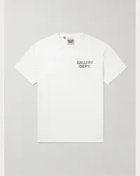 GALLERY DEPT. T-shirt in jersey di cotone con logo Vintage Souvenir Bianco