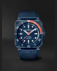 Bell & Ross Orologio automatico 42 mm in ceramica con cinturino in gomma BR 03-92 Diver Tara Limited Edition, N. rif. BR0392-D-TR-CE/SRB Blu