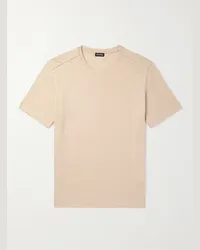 Ermenegildo Zegna T-shirt in jersey di lino Neutri