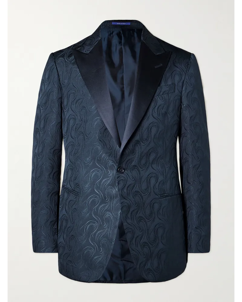 Ralph Lauren Giacca in seta jacquard Blu