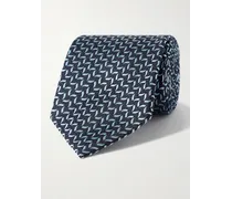 Cravatta in seta jacquard, 8,5 cm