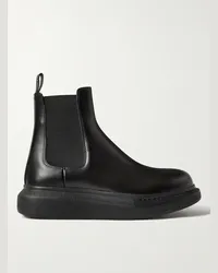 Alexander McQueen Stivaletti Chelsea in pelle Hybrid Nero