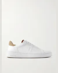 JM Weston Sneakers in pelle con finiture in camoscio On Time Bianco