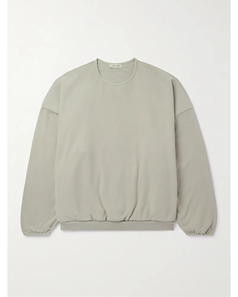 Fear of God Felpa in jersey di cotone Verde