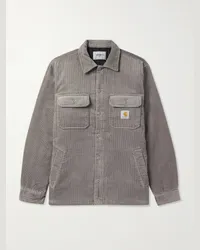 Carhartt WIP Overshirt in velluto a coste di cotone Whitsome Grigio