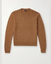 Tom Ford Pullover in misto alpaca Marrone