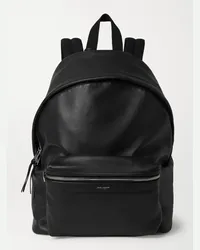 Saint Laurent City Leather Backpack Nero