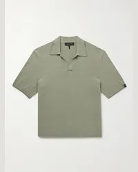 Rag & Bone Polo in spugna di misto cotone Johnny Verde