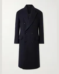 Tom Ford Cappotto doppiopetto oversize in lana Blu