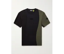 adidas Originals T-shirt in jersey e cotone piqué con logo applicato