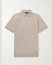 Loro Piana Polo in lana vergine Wish Neutri