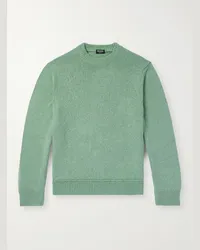 Ermenegildo Zegna Pullover in misto cotone biologico e seta Verde