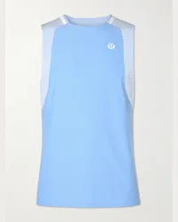 LULULEMON Canotta da tennis in piqué stretch con finiture in mesh Blu