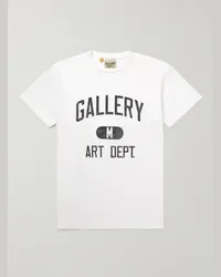 GALLERY DEPT. T-shirt in jersey di cotone con logo Art Dept Bianco