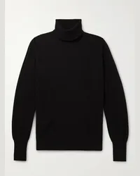 William Lockie Pullover dolcevita slim-fit in cashmere Oxton Nero