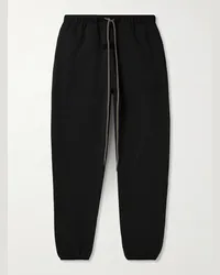 Fear of God Pantaloni sportivi in jersey di misto cotone con logo applicato Nero