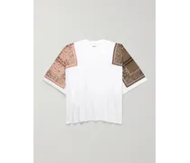 T-shirt oversize in jersey di cotone con stampa bandana